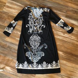 Black and white dress